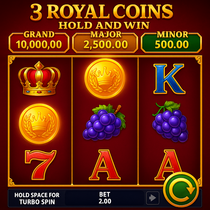 SGCasino - 3 Royal Coins: Hold and Win Slot Game